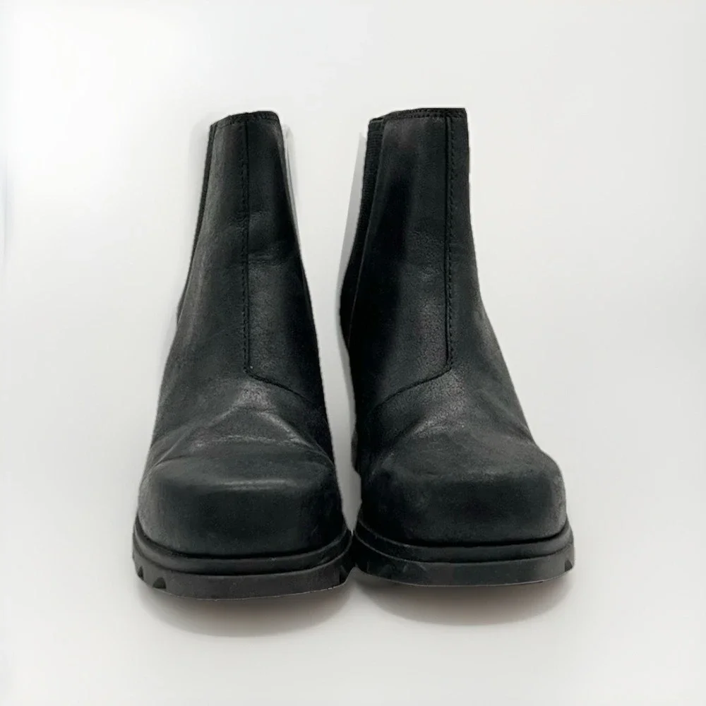 Sorel Women's Joan of Arctic Wedge III‎ Chelsea Bootie Black Size 11 NWOT
